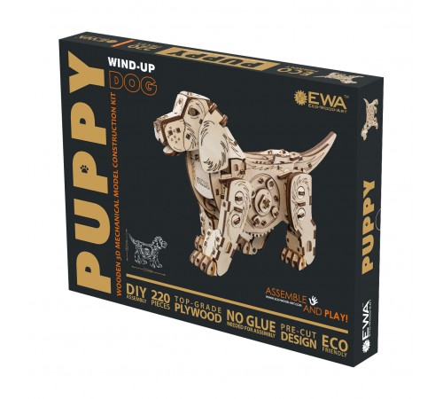 Конструктор деревянный 3D EWA Механическая собака Puppy Конструктор деревянный 3D EWA Механическая собака Puppy
