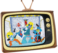 Деревянный фигурный пазл EWA Бременские музыканты S 29x25см