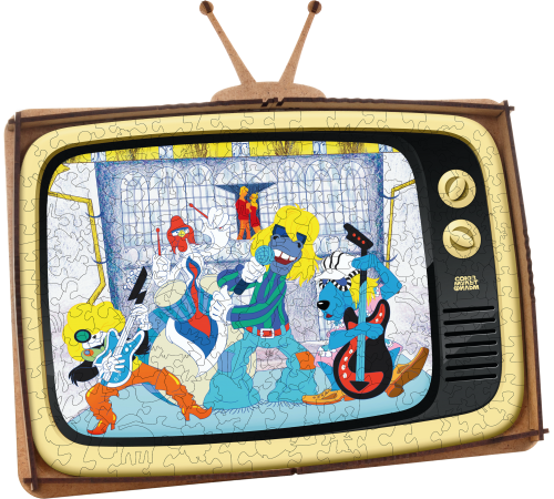 Деревянный фигурный пазл EWA Бременские музыканты S 29x25см