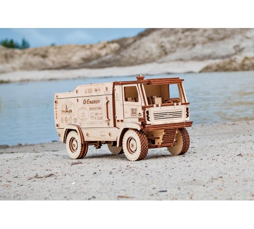 Конструктор деревянный 3D EWA МАЗ-5309RR 1:20