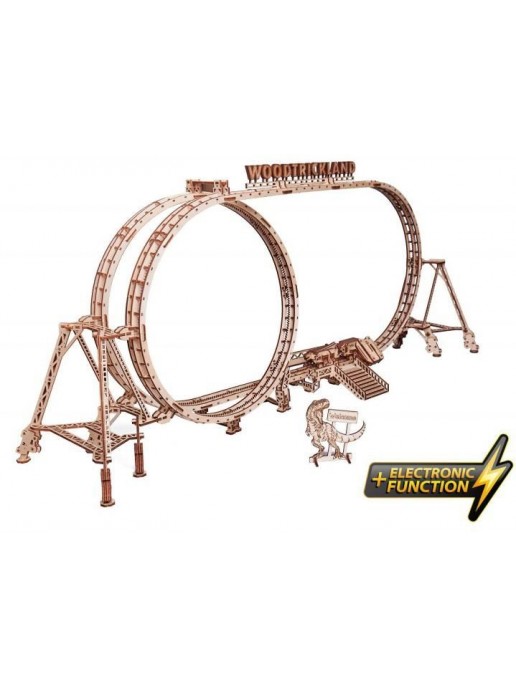 Механическая сборная модель из дерева Wood Trick Большие Американские горки