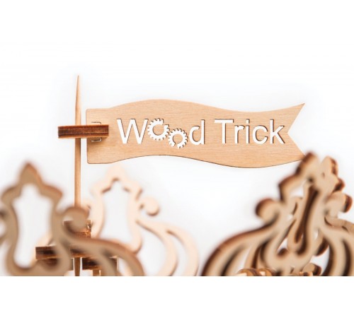 Механический 3D-пазл из дерева Wood Trick Карусель
