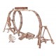 Механическая сборная модель из дерева Wood Trick Большие Американские горки