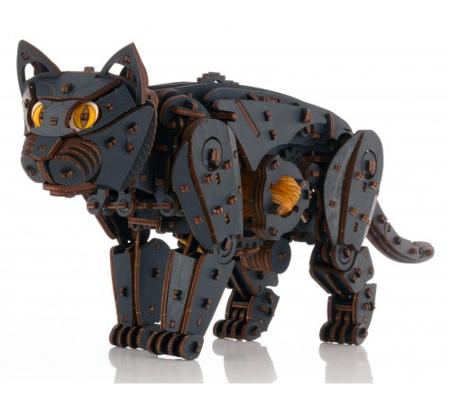 Сборная модель деревянная 3D EWA Механический Черный Кот (Кошка) Сборная модель деревянная 3D EWA Механический Черный Кот (Кошка)