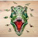 Деревянный пазл EWA Динозавр T-REX, S 28x17 см, головоломка