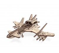 Деревянный конструктор 3D Lemmo Cамолет "Стакс-2Н"