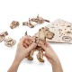 Конструктор деревянный 3D EWA Механическая собака Puppy