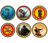 Щит круглый детский "Древо Игр" из дерева (в ассортименте)