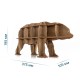 Сборная модель EWA Design "Настольный органайзер Медведь (коричневый)"