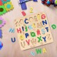 Сортер деревянный развивающий Английский Алфавит EWA