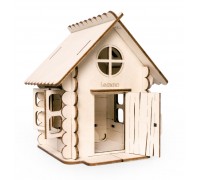 Деревянный конструктор, набор для творчества Lemmo Кошкин домик