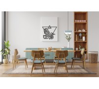 Деревянный декор настенный, панно, сборная модель EWA Design Знаки Зодиака Козерог