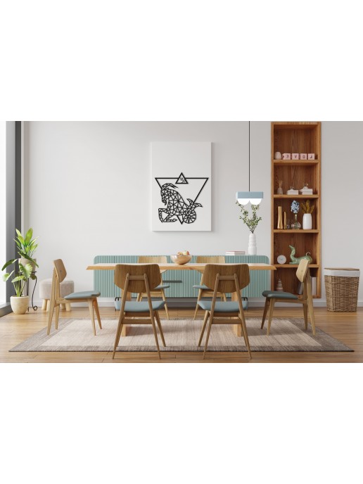 Деревянный декор настенный, панно, сборная модель EWA Design Знаки Зодиака Козерог