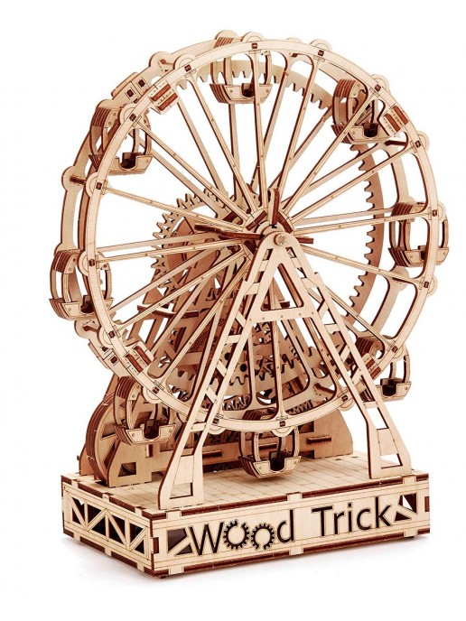 Механическая сборная модель Wood Trick Механическое колесо обозрения