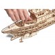 Механическая деревянная сборная модель Wood Trick Исследовательская Яхта (Корабль)