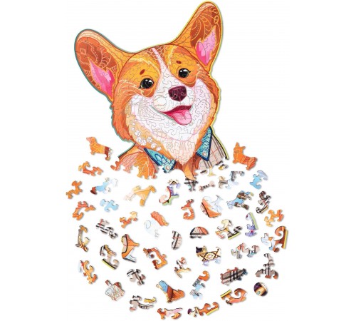 Деревянный пазл Wood Trick Величественный Корги (46x26 см)