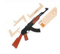 Резинкострел из дерева Армия России Автомат АК-47