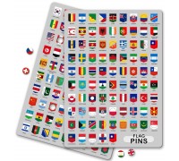 EWA Геометки для карты мира, флаги стран, пины