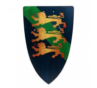 Большой треугольный щит деревянный детский Британец (синий)