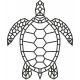 Деревянный декор настенный, панно, сборная модель EWA Design Морская черепаха