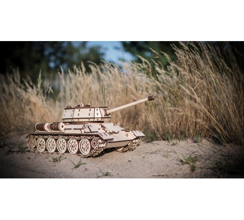 Конструктор деревянный 3D EWA Танк T-34-76
