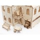 Сборная модель из дерева 3D EWA Кукольный дом с лифтом