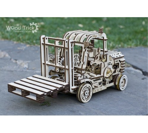 Механический 3D-пазл из дерева Wood Trick Погрузчик Механический 3D-пазл из дерева Wood Trick Погрузчик