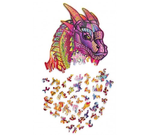 Деревянный пазл Wood Trick Волшебный Дракон (35x24 см)