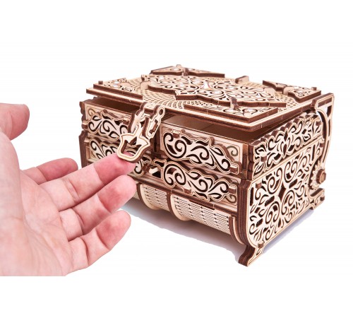 Cборная модель Wood Trick Шкатулка, декорированная кристаллами Swarovski ®