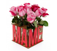 Сборная ваза для цветов с колбами EWA "Подарок маме"