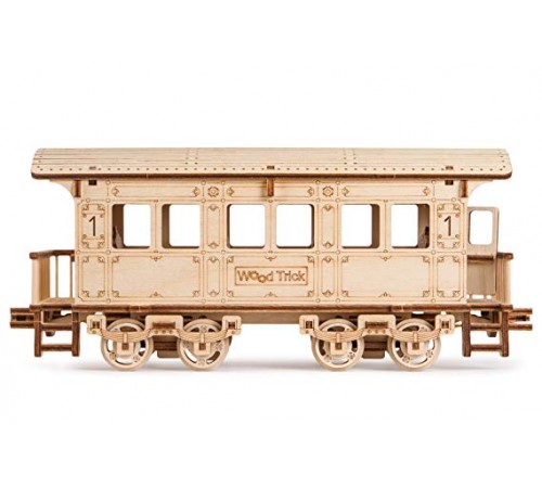 Механическая сборная модель Wood Trick Локомотив R17 с рельсами