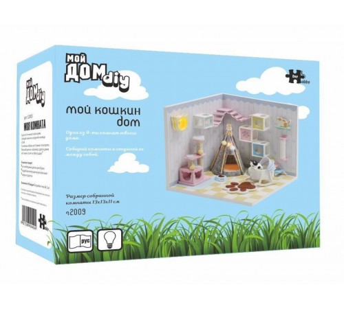 Румбокс, интерьерный конструктор MiniHouse Мой дом 9 в 1: Мой кошкин дом Румбокс, интерьерный конструктор MiniHouse Мой дом 9 в 1: Мой кошкин дом