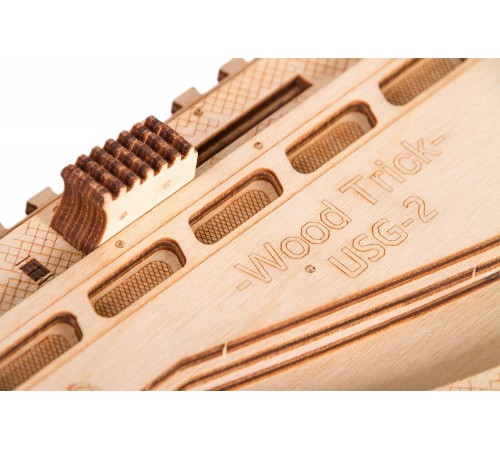 Механическая сборная модель Wood Trick Штурмовая винтовка USG-2