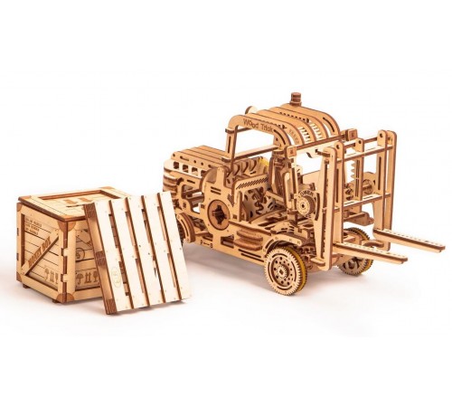 Механический 3D-пазл из дерева Wood Trick Погрузчик Механический 3D-пазл из дерева Wood Trick Погрузчик