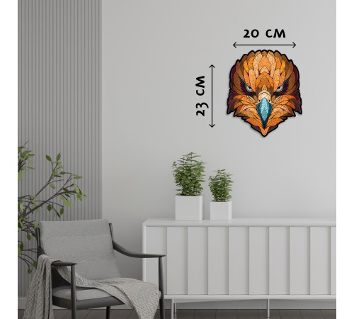 Деревянный фигурный пазл EWA Орел S (23x20 см) Деревянный фигурный пазл EWA Орел S (23x20 см)