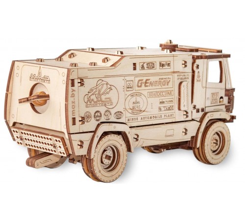 Конструктор деревянный 3D EWA МАЗ-5309RR 1:20