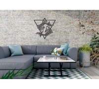 Деревянный декор настенный, панно, сборная модель EWA Design Знаки Зодиака Рыбы
