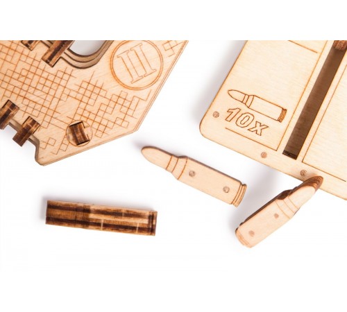 Механическая сборная модель Wood Trick Штурмовая винтовка USG-2