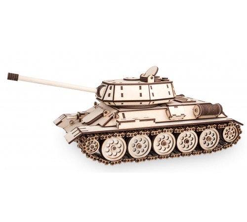 Конструктор деревянный 3D EWA Танк T-34-76