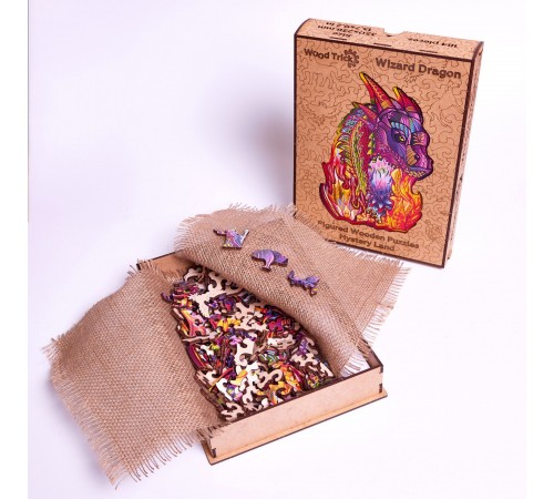 Деревянный пазл Wood Trick Волшебный Дракон (35x24 см)
