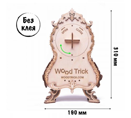 Механическая сборная модель Wood Trick Винтажные часы