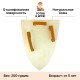 Треугольный щит детский Дракон из дерева (красный)