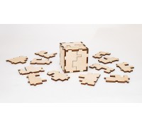 Деревянный конструктор, головоломка EWA Cube 3D puzzle
