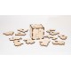 Деревянный конструктор, головоломка EWA Cube 3D puzzle