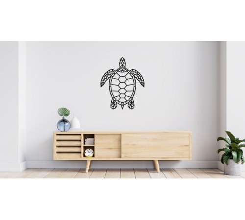 Деревянный декор настенный, панно, сборная модель EWA Design Морская черепаха