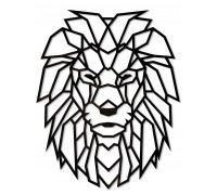 Деревянный декор настенный, панно, сборная модель EWA Design Лев