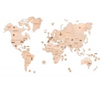 Wood Trick Деревянная Карта Мира XXL (200x120 см), крепление на стену
