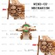 Конструктор деревянный 3D, сборная модель EWA Самолет с мотором