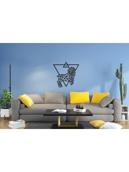 Деревянный декор настенный, панно, сборная модель EWA Design Знаки Зодиака Овен