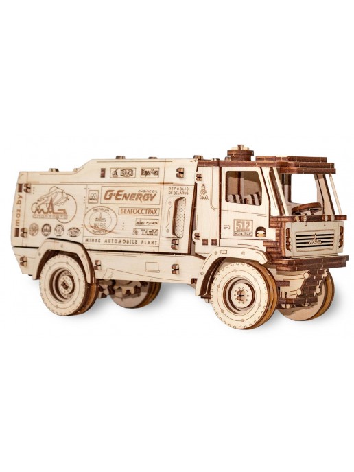 Конструктор деревянный 3D EWA МАЗ-5309RR 1:20